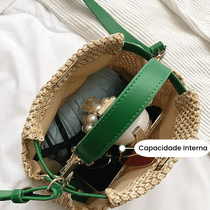 Bolsa Imitação Palha