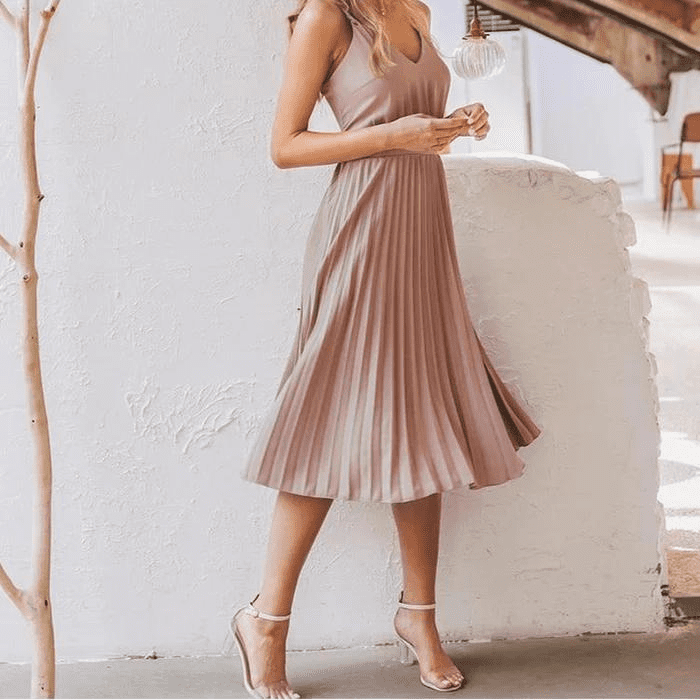 Vestido Feminino Rosa