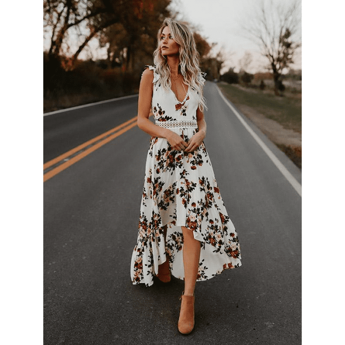 Vestido Feminino Florido