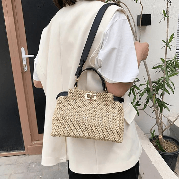 Bolsa Imitação Palha