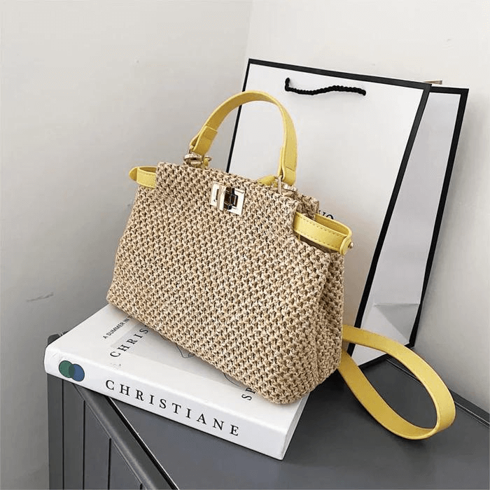 Bolsa Imitação Palha