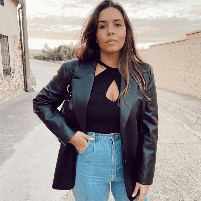 Blazer de Couro Feminino