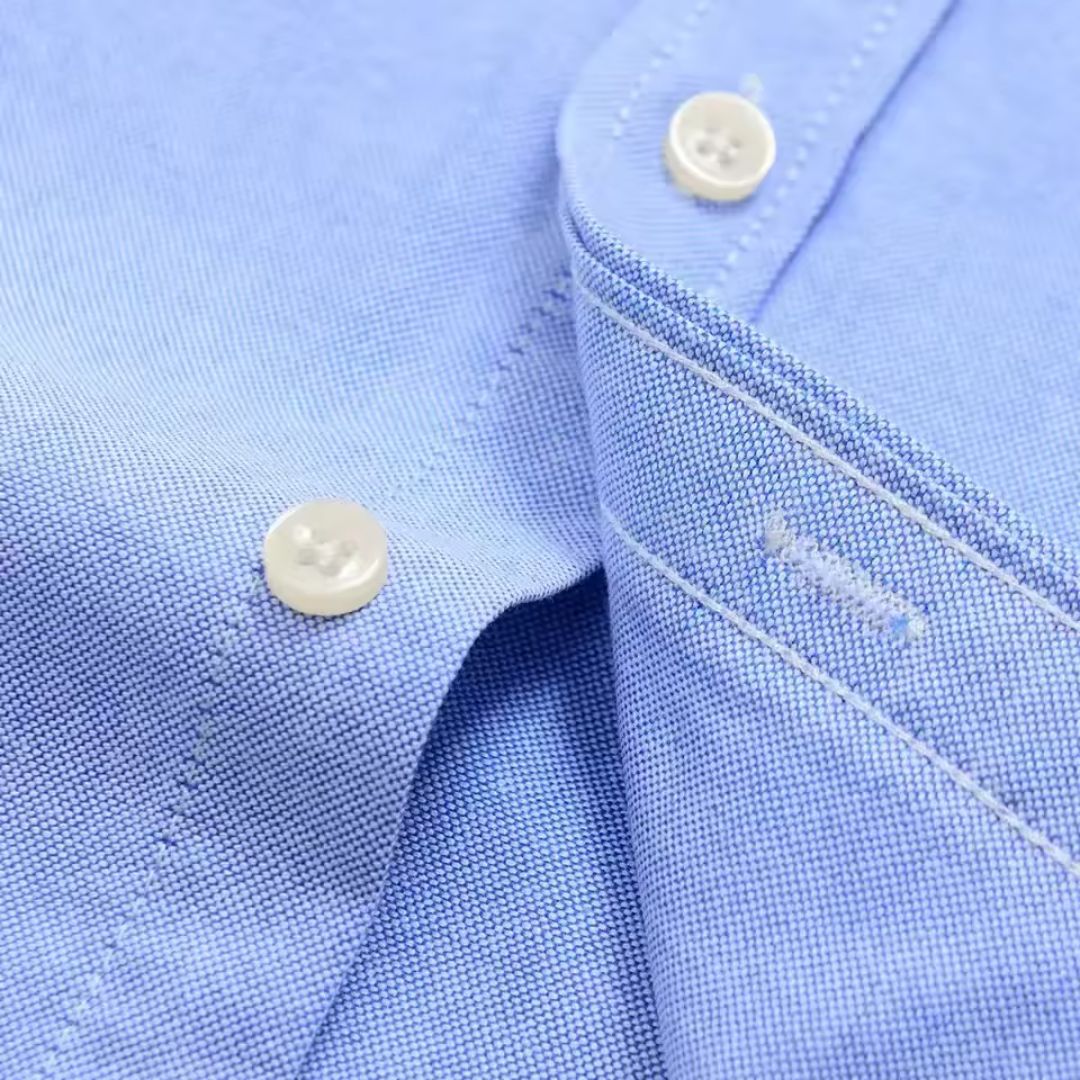 Camisa Social Manga Curta Oxford