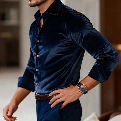 Camisa Masculina Vellano Veludo Luxo