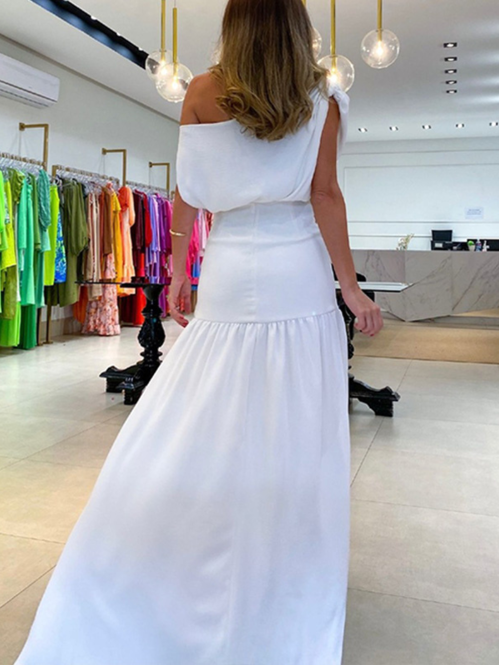 Vestido Longo de Fenda Feminino - Encantária Loyola