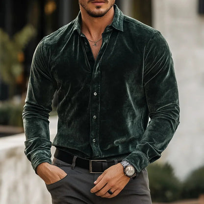 Camisa Masculina Vellano Veludo Luxo