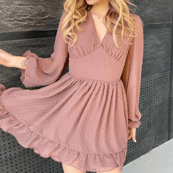 Vestido Feminino Rosa