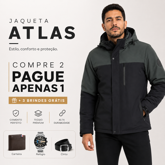 [LEVE 2 PAGUE 1] Jaqueta Atlas  Zareky + 3 Brindes
