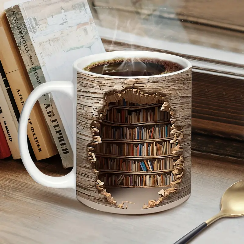 Caneca Termômetro Charmosa da Biblioteca