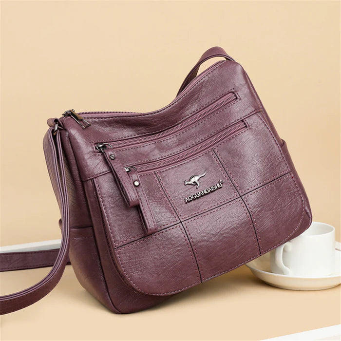 Bolsa de Couro Roxa