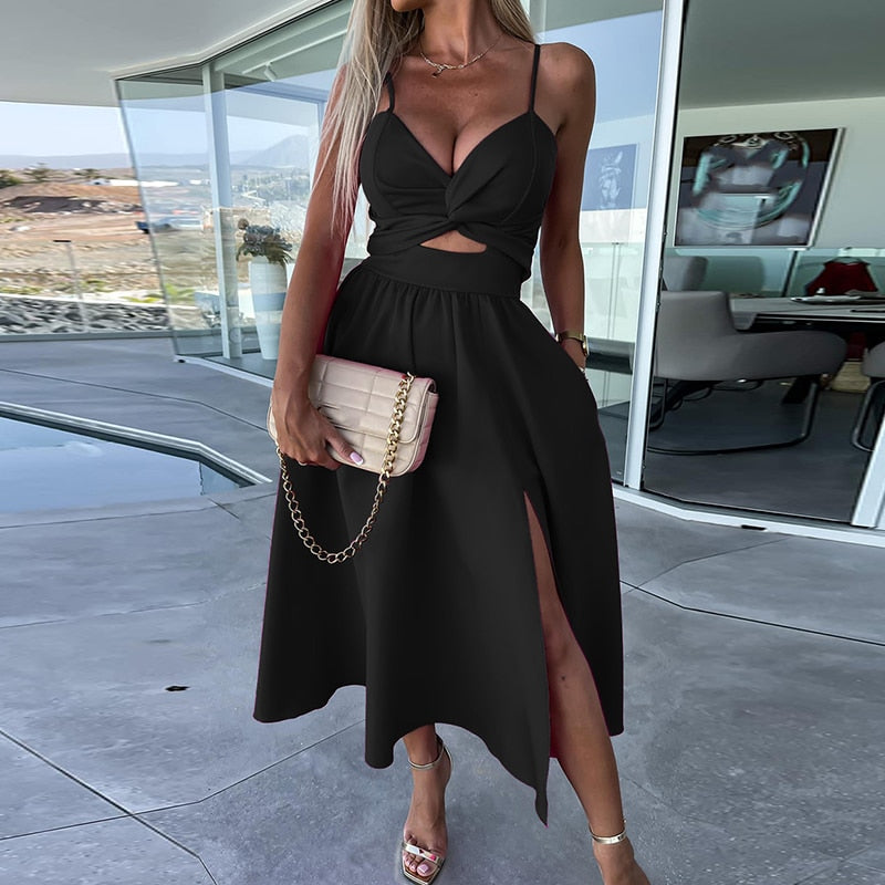 Vestido Feminino Mid preto