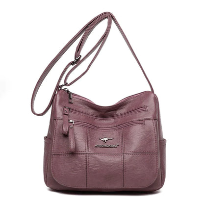 Bolsa de Couro Roxa